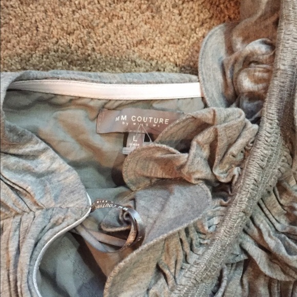 M M Couture One Shoulder Ruffle‎ Dress - Picture 4 of 4